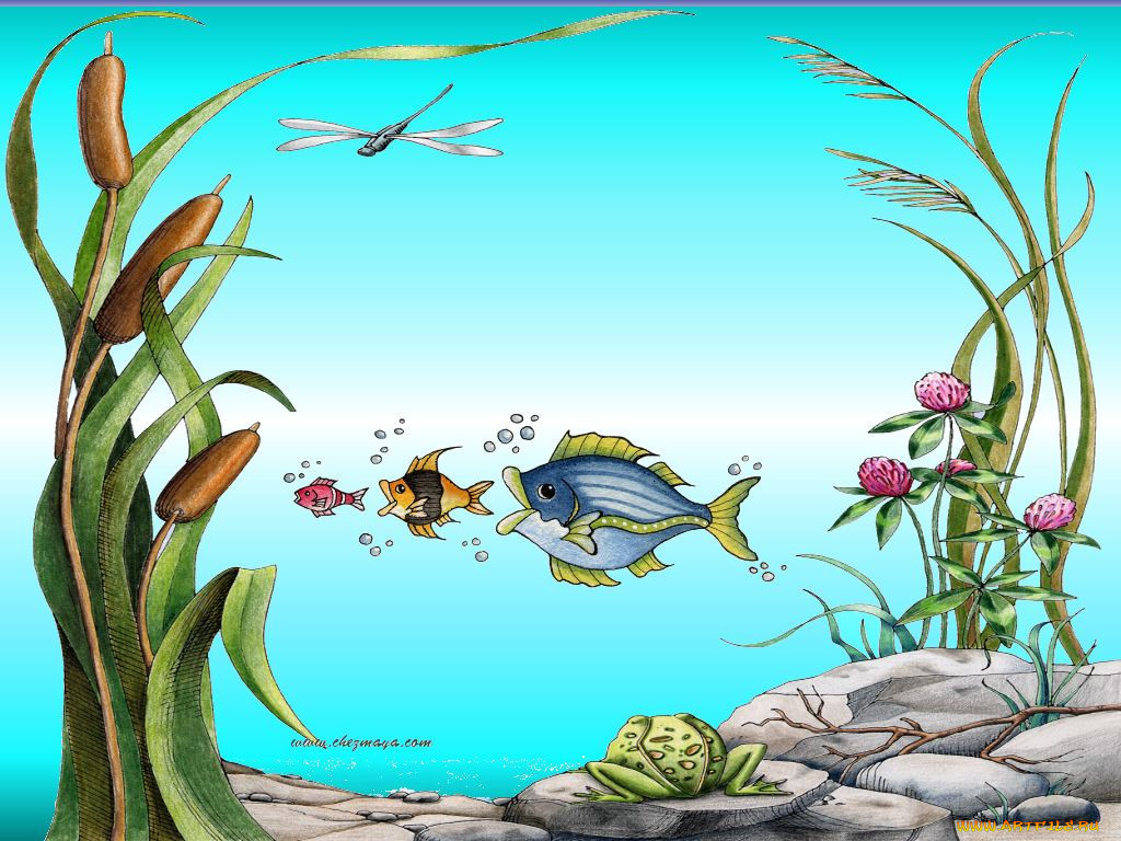 Раки чистая вода. Сказочные обитатели водоемов. Подводный мир реки для детей. Рыбки в реке для детей. Рыбки в пруду для детей.